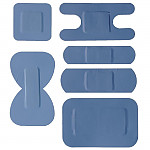 A-CARE DETECTABLE BLUE PLASTERS ASSORTED - BOX 100