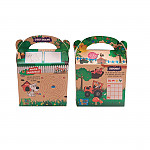 Crafti's Kids Recycled Kraft Bizzi Meal Boxes Safari and Zoo (Pack of 200)
