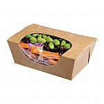 Colpac Zest Compostable Kraft Small Salad Boxes 500ml / 17oz (Pack of 500)