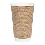 Colpac Recyclable Kraft Microwavable Soup Cups 450ml / 16oz (Pack of 500)