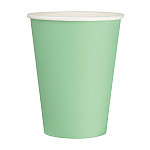 Fiesta Recyclable Single Wall Takeaway Coffee Cups Turquoise 340ml / 12oz