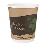 Fiesta Compostable Coffee Cups Double Wall 227ml / 8oz (Pack of 500)