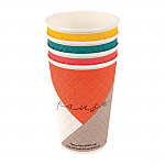 Huhtamaki Pause Disposable Coffee Cups Double Wall 455ml / 16oz (Pack of 620)