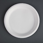 Fiesta Compostable Bagasse Plates Round 260mm (Pack of 50)