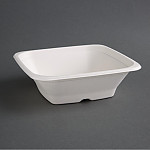 Fiesta Compostable Bagasse Square Bowls (Pack of 50)