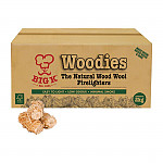 Big K Woodies Natural Wood Wool Firelighters FSC 2Kg