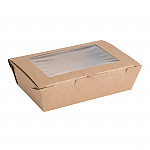 Fiesta Compostable Salad Box with PLA Window (Pack of 200)