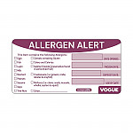 Vogue Removable Allergen Alert Food Labels (Pack of 250)