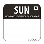 Dissolvable Food Rotation Labels Sunday (Pack of 1000)