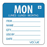 Vogue Dissolvable Day of the Week Labels Monday (Pack of 250)