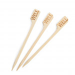 Biodegradable Bamboo Steak Markers Well (Pack of 100)