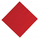 Duni Lunch Napkin Red 33x33cm 3ply 1/4 Fold (Pack of 1000)