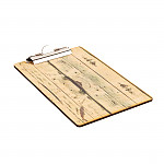 Olympia Wood Effect Menu Clipboard