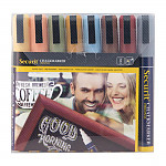 Securit 6mm Liquid Chalk Pens Assorted Earth Colours (Pack of 8)