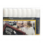 Securit 15mm Liquid Chalk Pens White (Pack of 8)