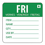 Vogue Removable Day of the Week Label Friday (Pack of 500)