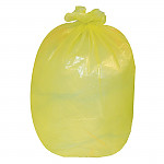 Jantex Large Medium Duty Yellow Bin Bags 80Ltr (Pack of 200)