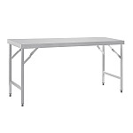 Vogue Stainless Steel Folding Table 600(D)mm