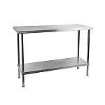 Holmes Stainless Steel Wall Table with Upstand 650(D)mm