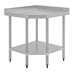 Vogue Stainless Steel Corner Table 600mm