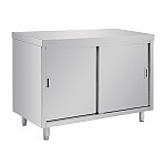 Vogue Stainless Steel Floor Standing Cupboard 1200mm