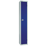 Elite Single Door 300mm Deep Lockers Blue