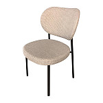 Bolero Oval Back Banquet Chairs Grey & Black (Pack of 4)