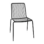 Bolero Steel Wire Dining Chairs Black (Pack of 4)