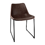 Bolero Rodeo Side Chairs Mocha (Pack of 2)