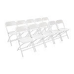 Bolero PP Folding Chairs White (Pack of 10)