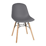 Bolero Arlo Side Chairs Dark Grey (Pack of 2)