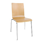 GR342 - Bolero Square Back Sidechair (Natural Finish) (Pack 4)