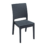 Bolero Arlo Side Chairs Dark Grey (Pack of 2)