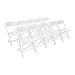 Bolero Arlo Side Chairs with Metal Frame Charcoal (Pack of 2)