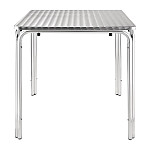 Bolero Square Stainless Steel Bistro Table 700mm (Single)