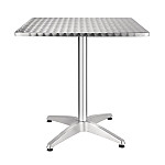 Bolero Square Stainless Steel Bistro Table 700mm (Single)