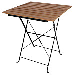 Bolero Square Faux Wood Bistro Folding Table 600mm (Single)