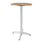 Bolero Ash Round Poseur Height Table 600mm