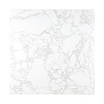 Bolero Square Marble Table Top White 600mm