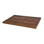 Bolero Pre-drilled Square Table Tops Rustic Oak