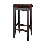 Bolero Dale High Stool Claret Tartan (Single)