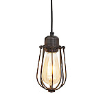 Industville Orlando Wire Cage Pendant Pewter 100mm