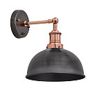 Industville Brooklyn Dome Wall Light Pewter 205mm